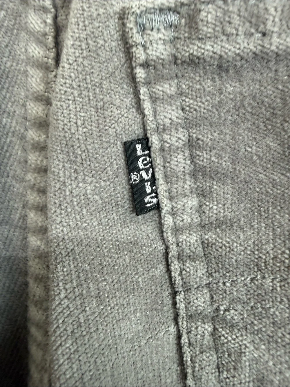 Vintage Levi's Men's Corduroy Pants in Light Gray W29 L32
